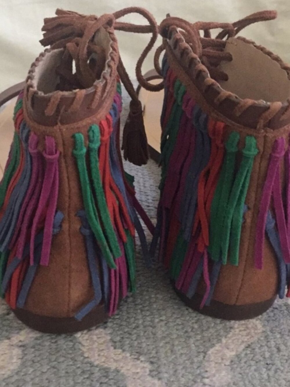 NIB Zara Multicolored Sandals Size 37 - Picture 3 of 11